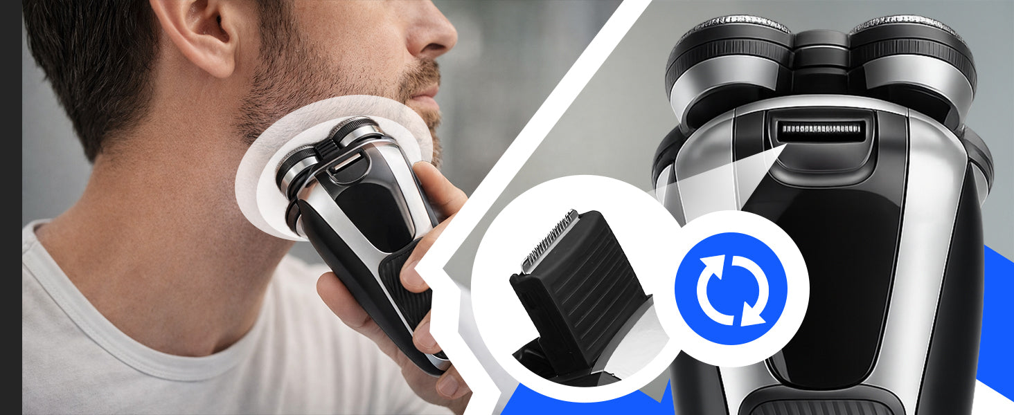RTO Men's Shaver and Trimmer, Rechargeable Hair and Beard Trimmer, Model UR183 – image 4