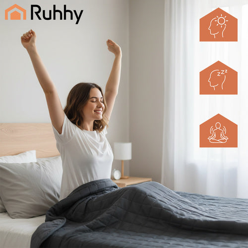 RUHHY The remaining – Ruhhy 24427 Weighted Blanket, 200x220 cm, 10 kg – image 11