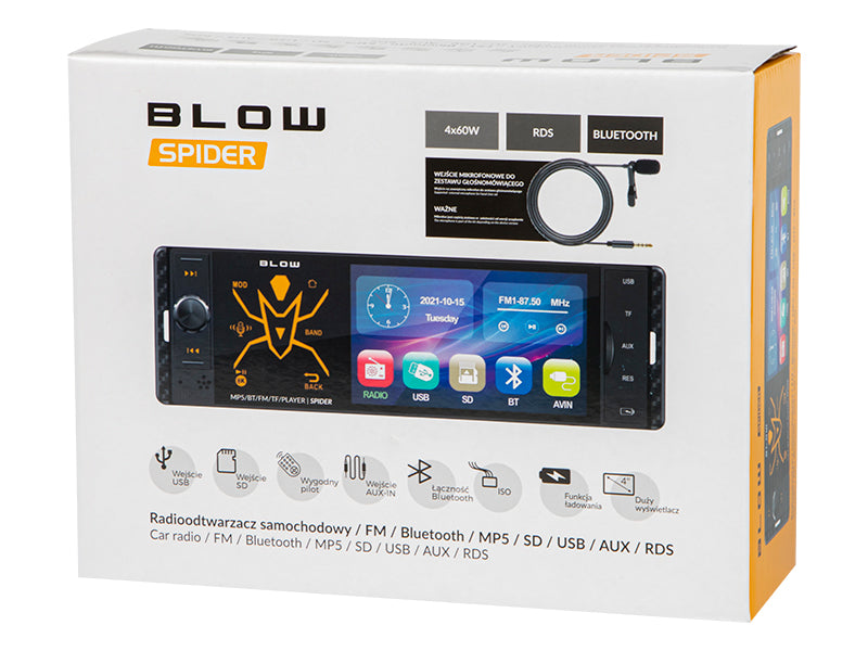 Blow Car – 78-337# Radio Blow Spider 4" RDS RGB MP5/USB/Micro SD/Bluetooth` – image 5