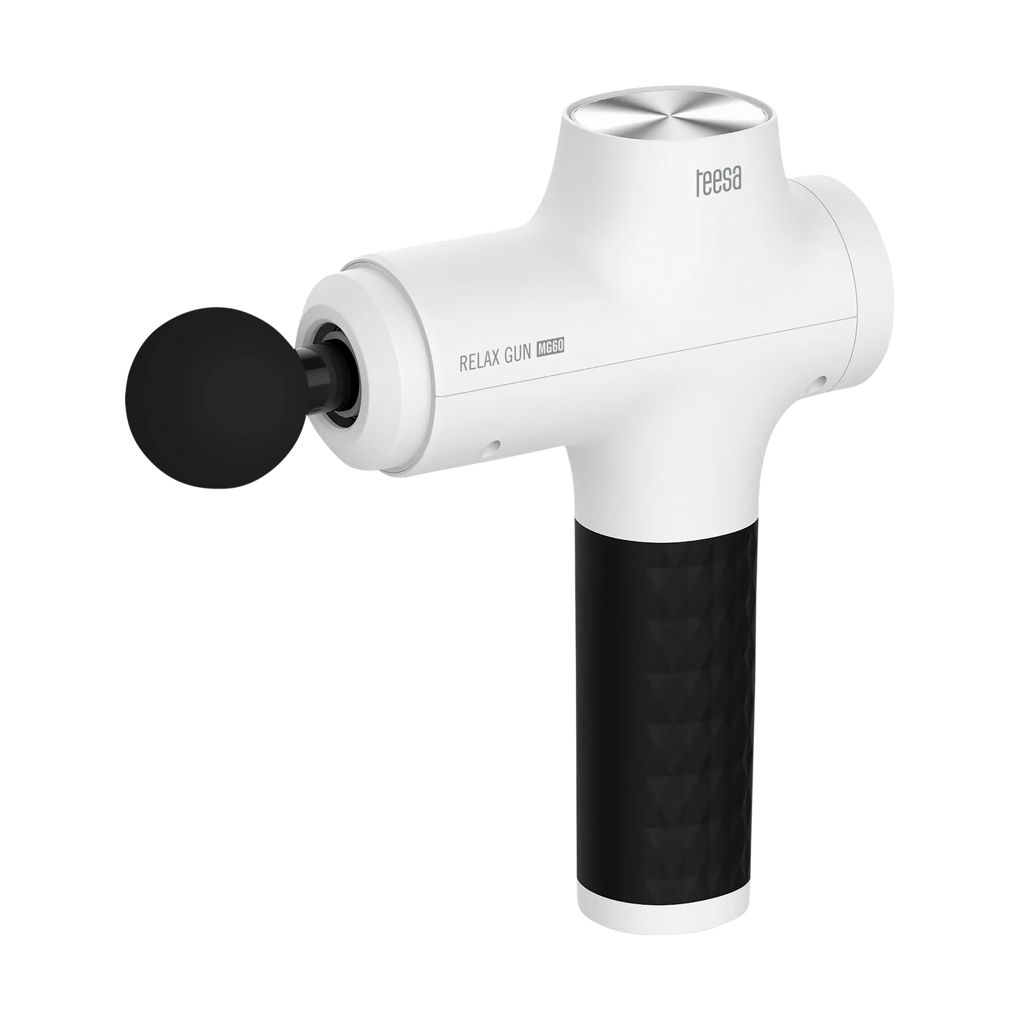 Teesa The – TEESA RELAX GUN MG60 Massage Gun, 8 Attachments, White