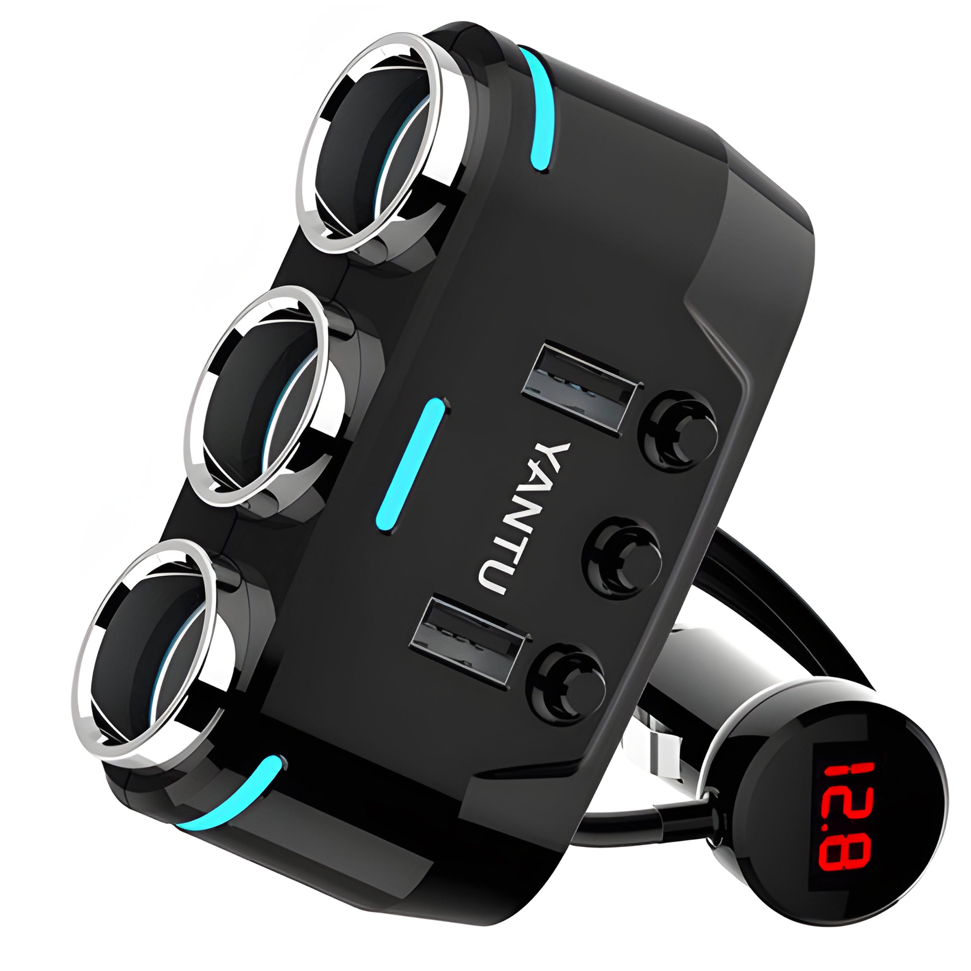 RTO The – Cigarette Lighter Splitter with 2 USB Ports and Charger – image 2