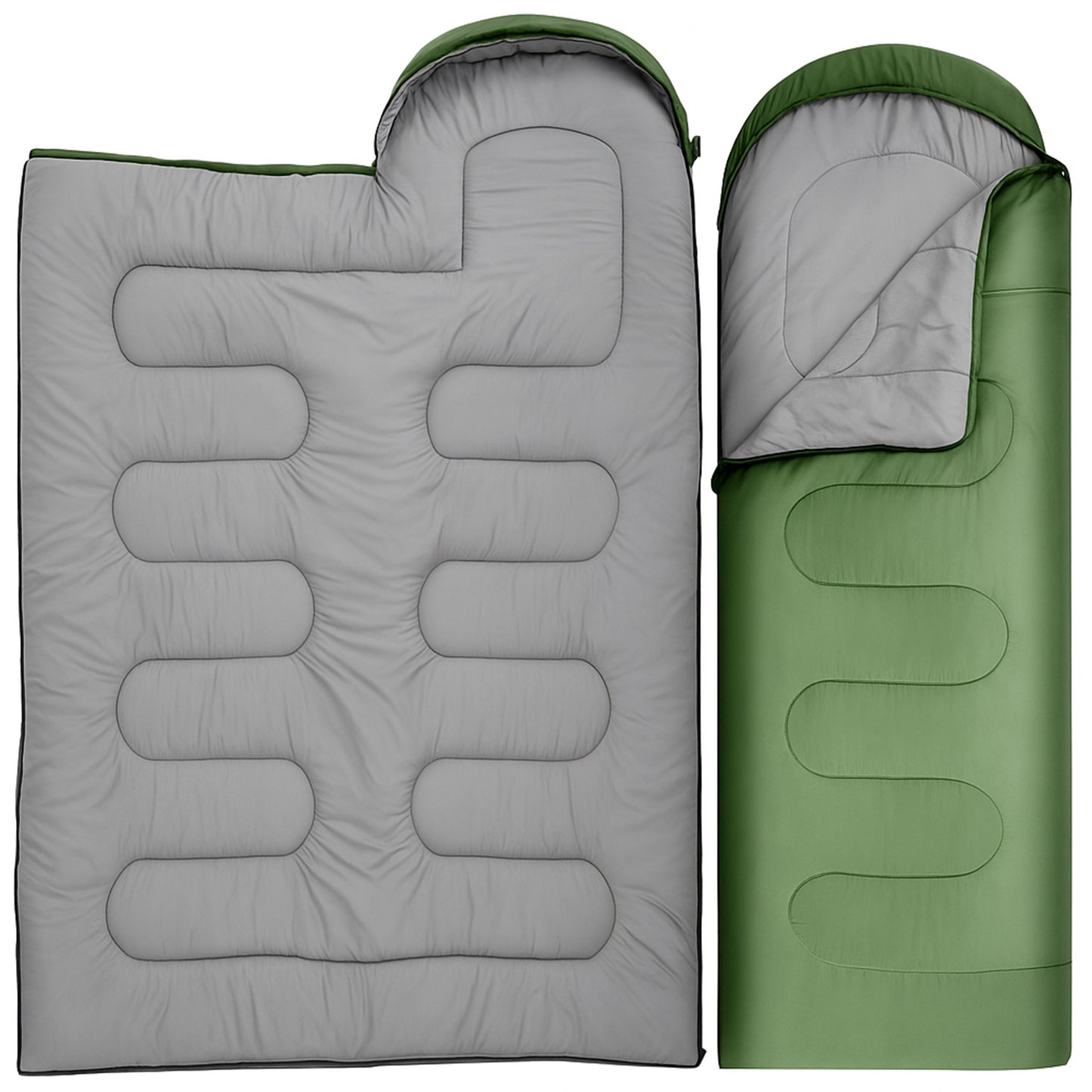 RTO The remaining – Green Hooded Mummy-Style Travel Sleeping Bag – image 3