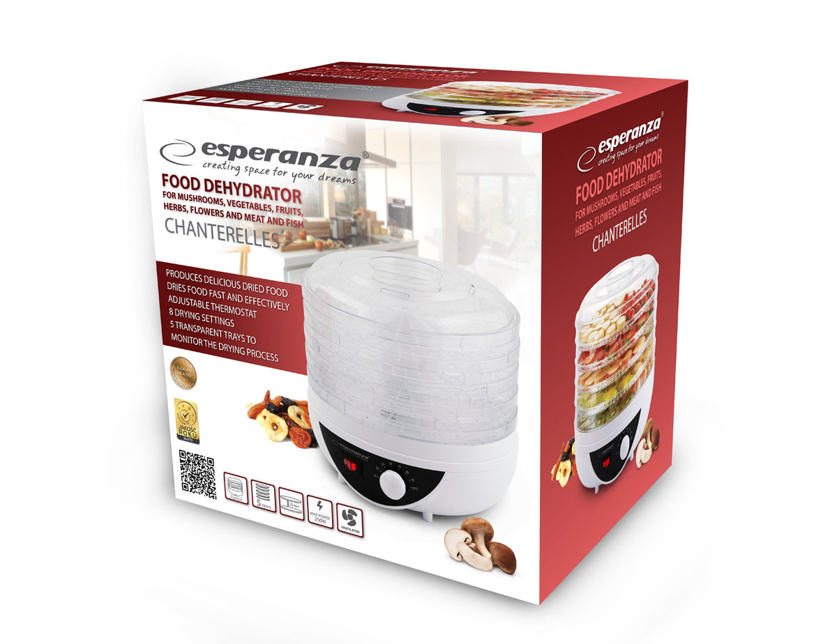 Esperanza EKD002 Esperanza Dehydrator for Mushrooms, Fruit, Vegetables, and Herbs (Chanterelles) – image 5