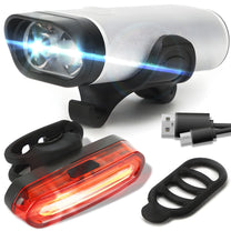 RTO LED Bike Light (Front and Rear) for Handlebars—Powerful, USB-Charged, Bright, Model S093 – image 3