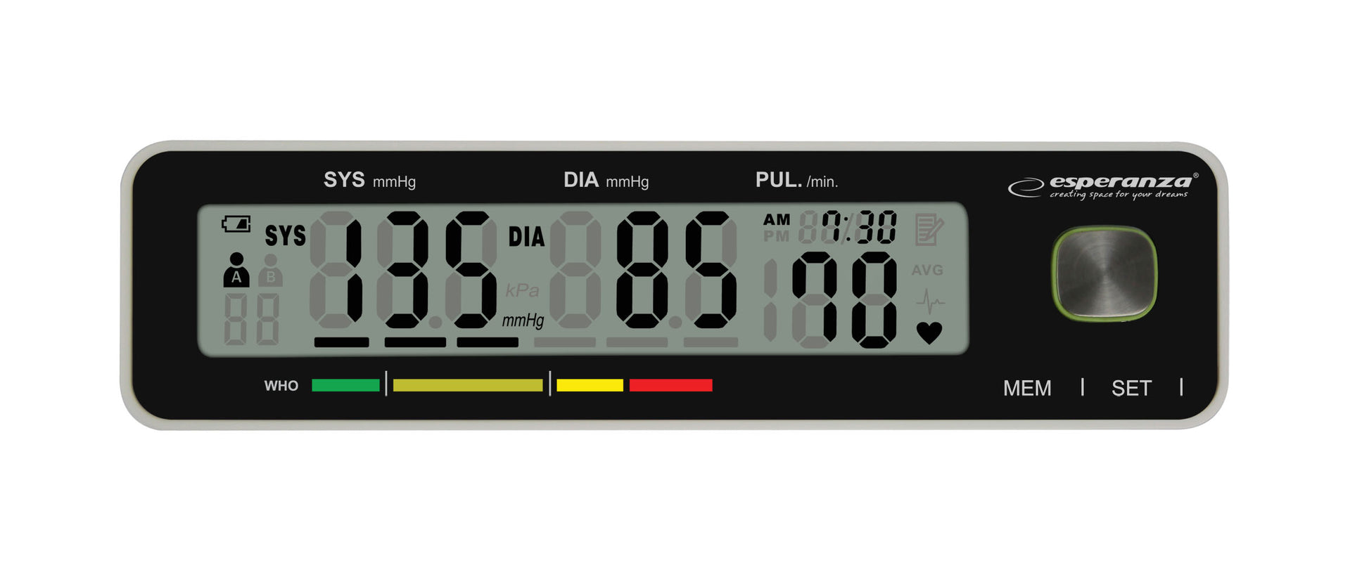Esperanza Blood Pressure Monitors – ECB009 Esperanza Fervor Upper-Arm Blood Pressure Monitor – image 2
