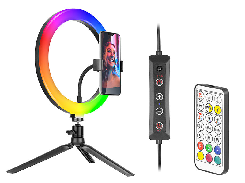 TRACER Magnifying – TRACER RGB RING 26 cm Ring Light with Tripod