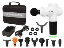 Blow 44-357# Blow Wave 4000 Massage Gun, White + 10 Attachments + Carrying Case