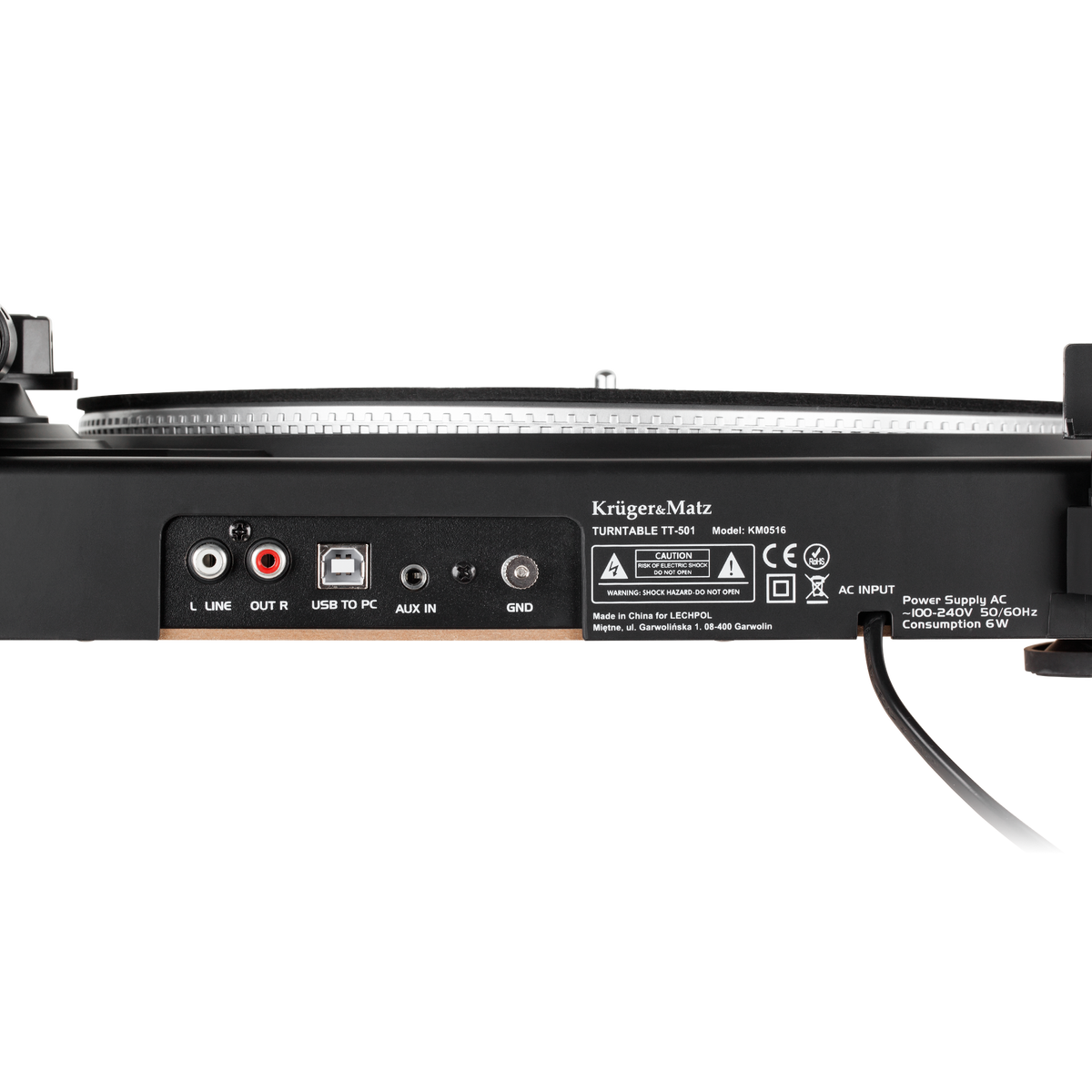 Kruger&Matz Turntables – Kruger&amp;Matz TT-501 Turntable – image 3