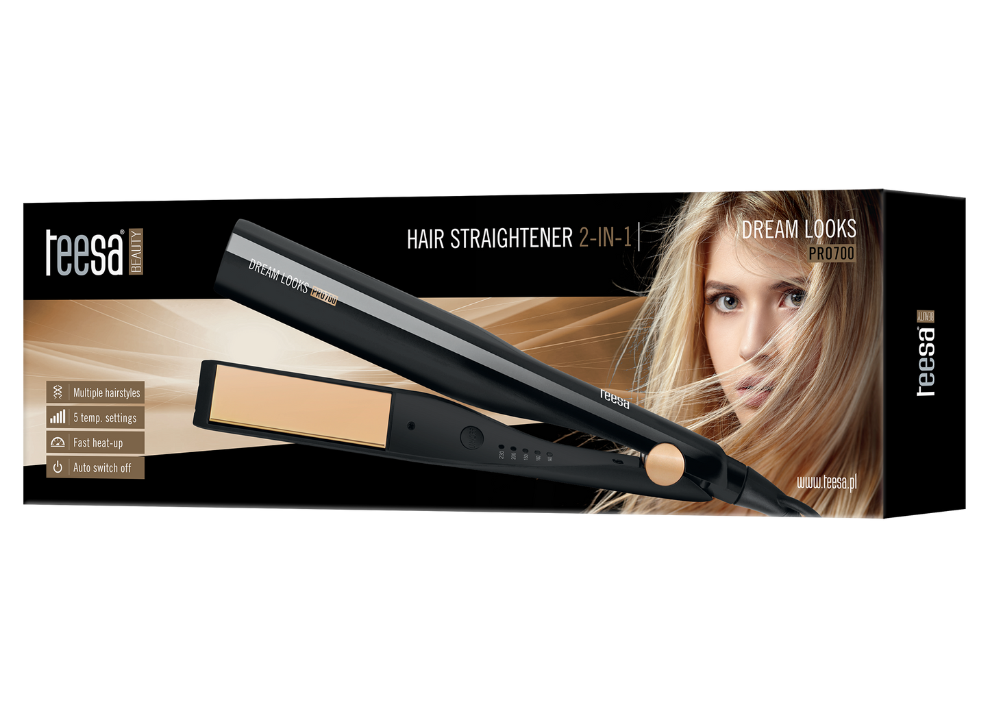 Teesa The remaining – DREAM LOOKS PRO 700 2-in-1 Hair Straightener – image 5