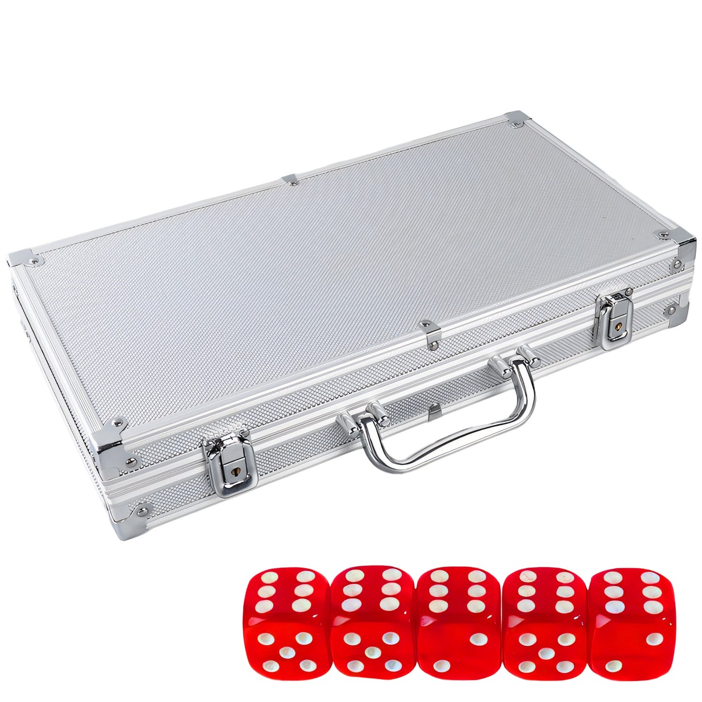 RTO 500-Chip Poker Set with Case, Texas Hold'em Cards, Dice, and Poker Chips - Large - dr294 – image 3