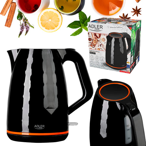 ADLER Electric kettles – AD 1277 black 1.7-liter plastic kettle – image 13