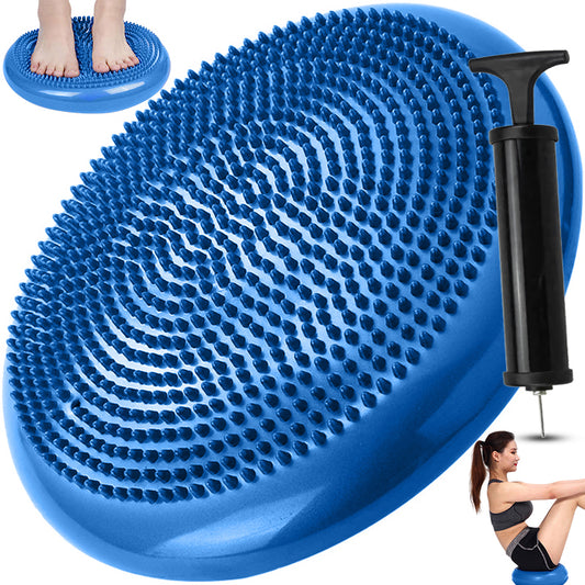RTO Sensory-Motor Rehabilitation Cushion Disk "Hedgehog" + Pump - Blue s012
