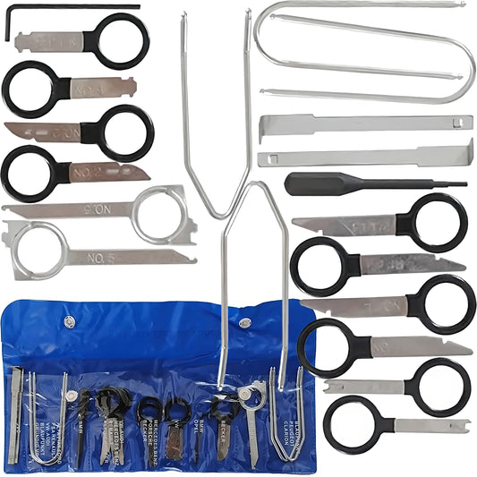 RTO Set of pullers, wrenches, and tools for removing radio trim