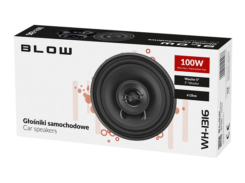 Blow Car Speakers – 0978# Blow WH-1316 5" 2-way car speaker set – image 3