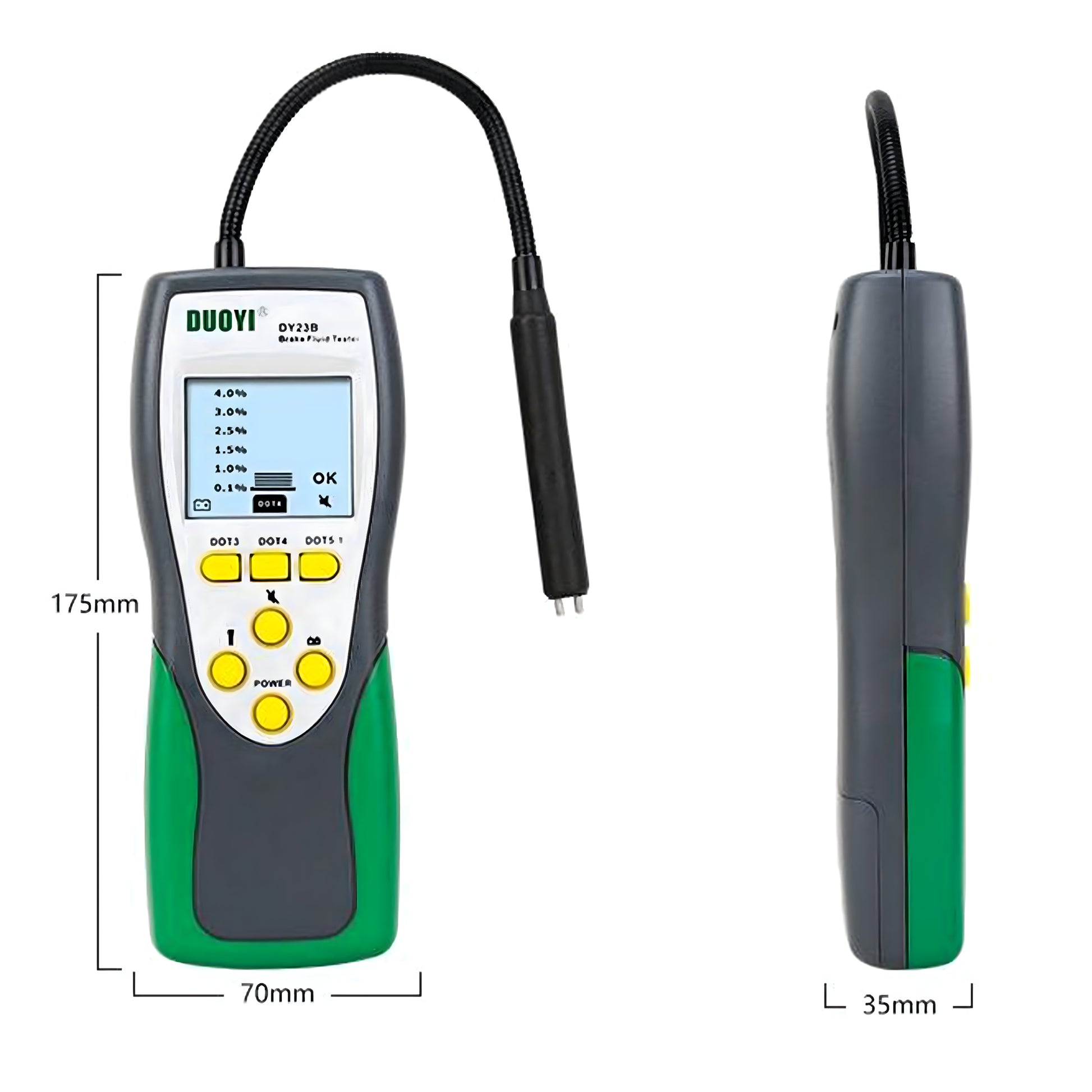 RTO Digital LCD Brake Fluid Tester (DOT 3, 4, 5) with Probe—Universal Meter – image 4