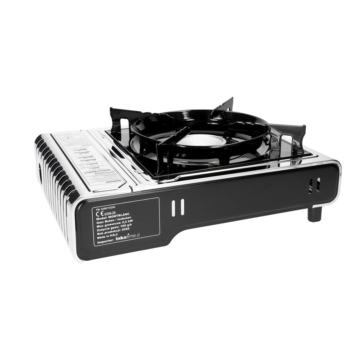 INKO-TIME Alpen Camping tourist stove, power: 2.2 kW, gas consumption 160g/h, piezoelectric ignition, MONT BLANC – image 2