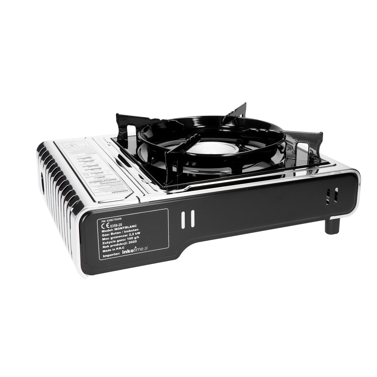 INKO-TIME Alpen Camping tourist stove, power: 2.2 kW, gas consumption 160g/h, piezoelectric ignition, MONT BLANC – image 2