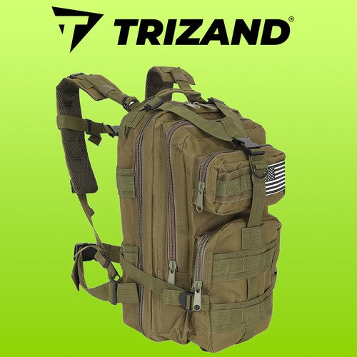 TRIZAND The remaining – Small Green Hiking Backpack 23243 – image 2