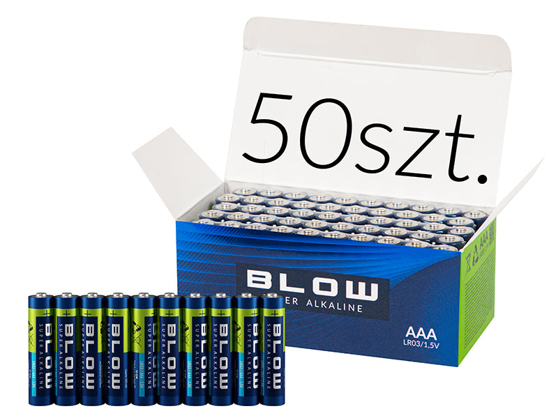 Blow Alkaline, coin-cell – 82-651# Blow Super Alkaline AAA LR3 Batteries, 50-pack
