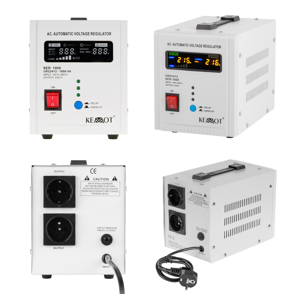 Kemot Voltage Stabilizers – KEMOT SER-1000 Automatic Voltage Stabilizer – image 9