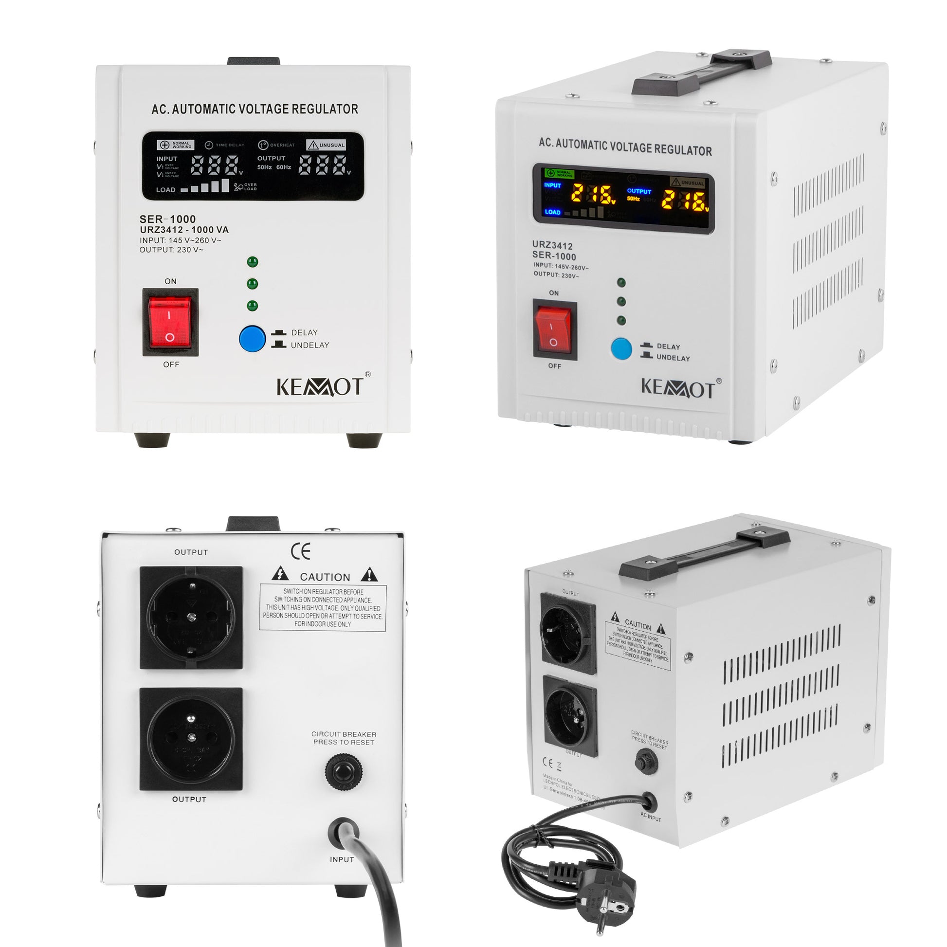 Kemot Voltage Stabilizers – KEMOT SER-1000 Automatic Voltage Stabilizer – image 9