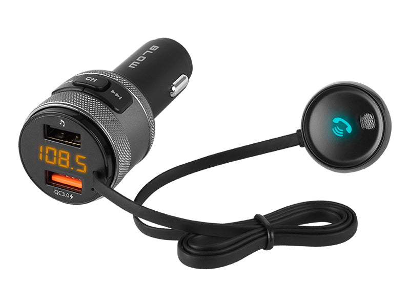 Blow 74-152# FM Blow BT Transmitter, Hands-Free Kit + QC 3.0 Charger`