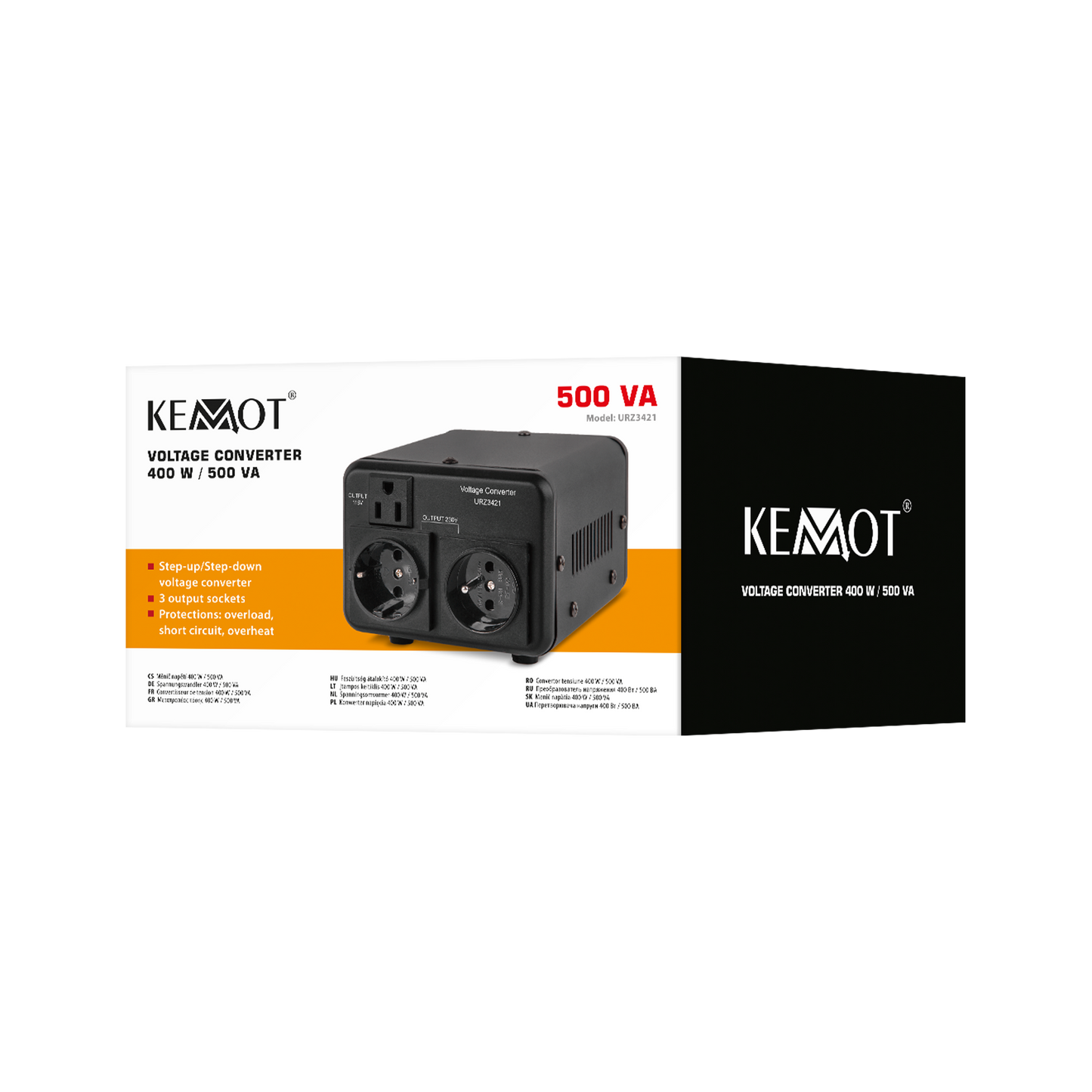 Kemot Voltage Converters – KEMOT 400 W / 500 VA Voltage Converter – image 3