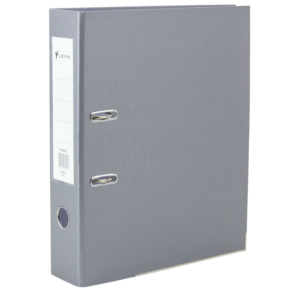 LEAN Binders, folders, covers – A4/80mm Document Binder with Silver Lever-Action Mechanism – image 2