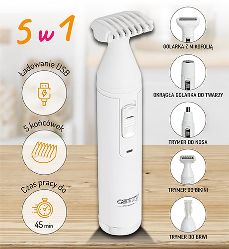 CAMRY CR 2935 Foil Shaver with Trimmer - Multifunctional Body Grooming Set – image 17