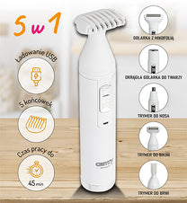 CAMRY CR 2935 Foil Shaver with Trimmer - Multifunctional Body Grooming Set – image 17