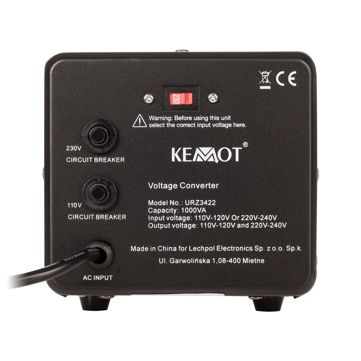Kemot Voltage Converters – KEMOT 400 W / 500 VA Voltage Converter – image 5