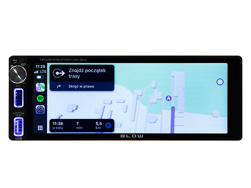 Blow 78-350# AVH-686A Car Radio with RDS, MP3, USB, microSD, and Bluetooth – image 6