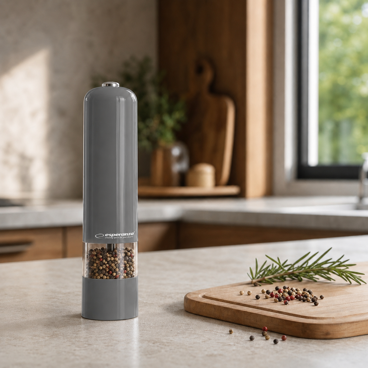 Esperanza Spice Grinders – EKP001E Esperanza Malabar Pepper Mill, Gray – image 7