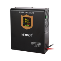 Kemot KEMOT PROsinus-500 Wall-Mounted Emergency Power Supply—a pure sine wave inverter with a charging function—12V, 230V, 500VA/300W