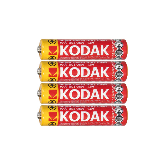 Orno Alkaline – Kodak ZINC Super Heavy Duty AAA LR03 Batteries, 4-pack