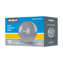 Rebel 25 cm Mini Exercise Ball for Pilates and Rehabilitation, Gray, REBEL ACTIVE – image 4