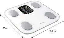Klausberg Electronic bathroom scale with body composition analyzer, white, Klausberg, KB-7855