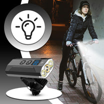 RTO Powerful LED Bike Light (Front + Rear) 900 lm, 2500 mAh Flashlight - er1032 – image 3