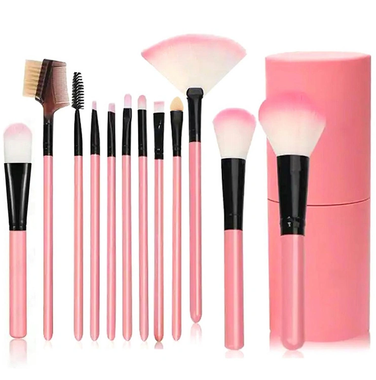 ATL Makeup Accessories – AG92M 12-Piece Brush Set, Pink
