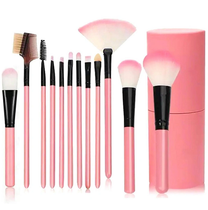 ATL Makeup Accessories – AG92M 12-Piece Brush Set, Pink