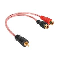 LP 1 x RCA Plug to 2 RCA Jacks Cable, 0.2 m – image 2