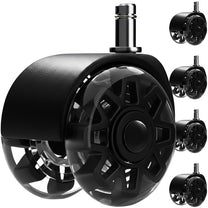 RUHHY Air Humidifiers – Black Swivel Chair Casters, 5-Pack, Ruhhy26294