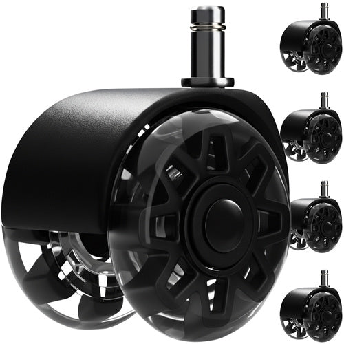 RUHHY Air Humidifiers – Black Swivel Chair Casters, 5-Pack, Ruhhy26294