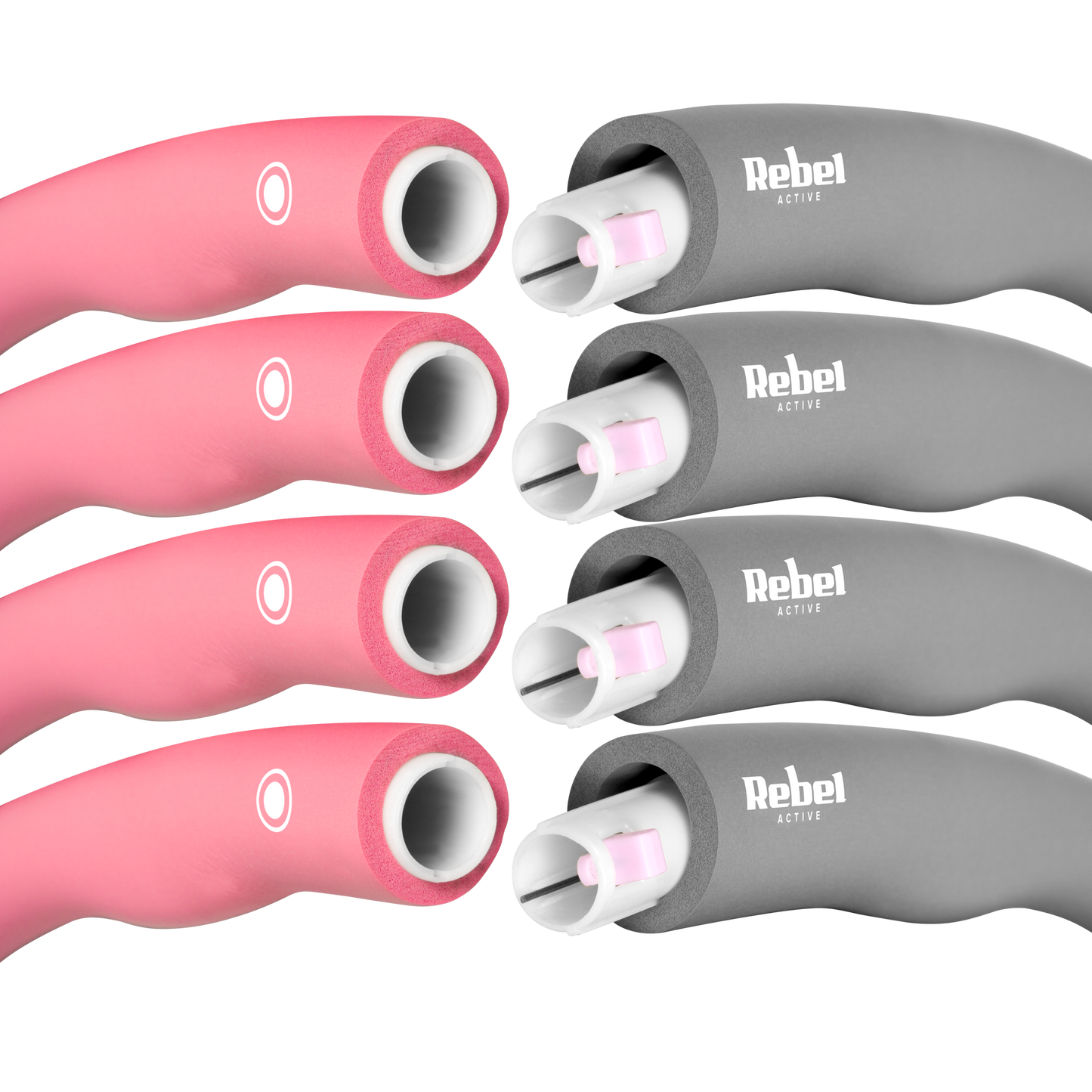 Rebel Massagers for – 95 cm Weight-Loss Hula Hoop, Pink, REBEL ACTIVE – image 4