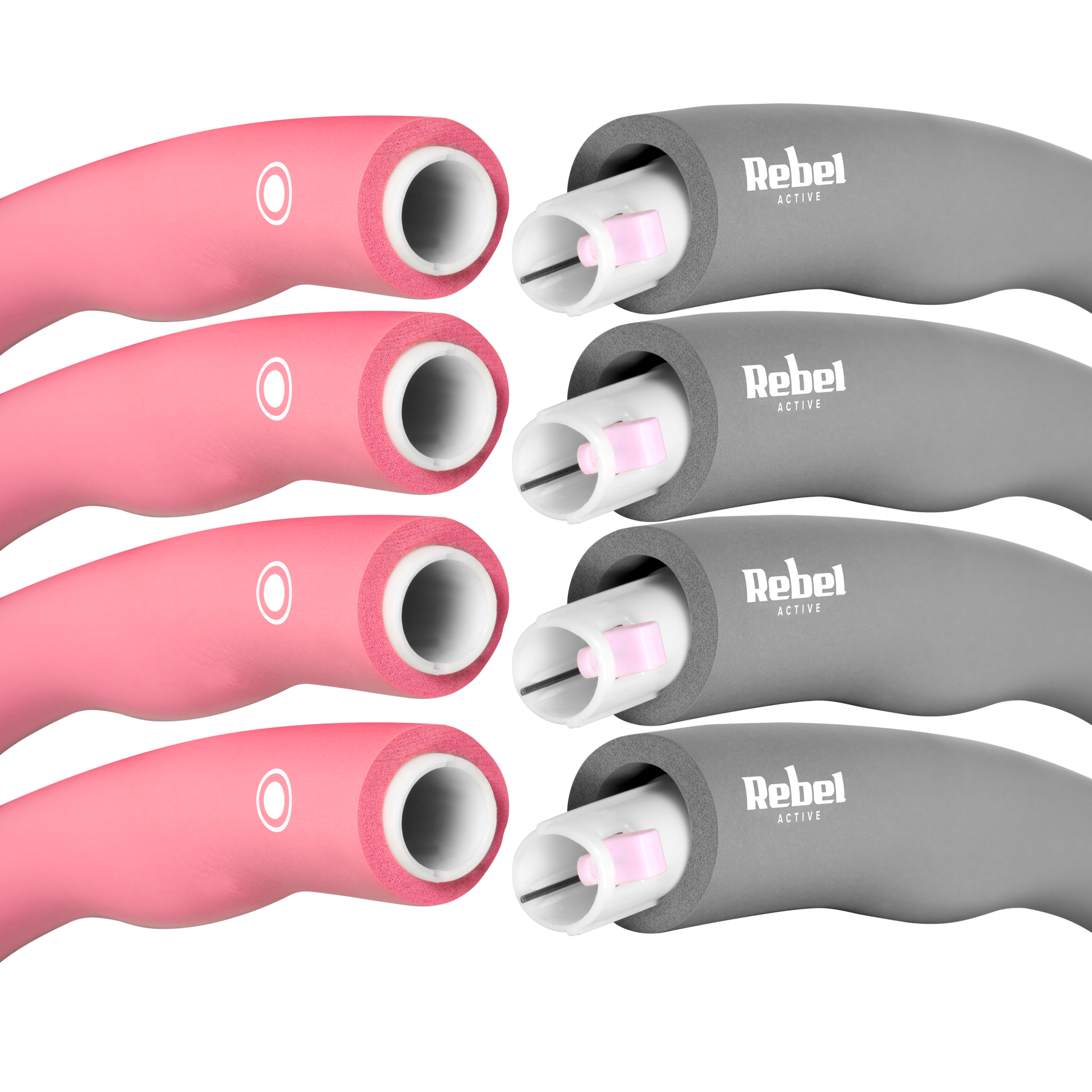 Rebel Massagers for – 95 cm Weight-Loss Hula Hoop, Pink, REBEL ACTIVE – image 4