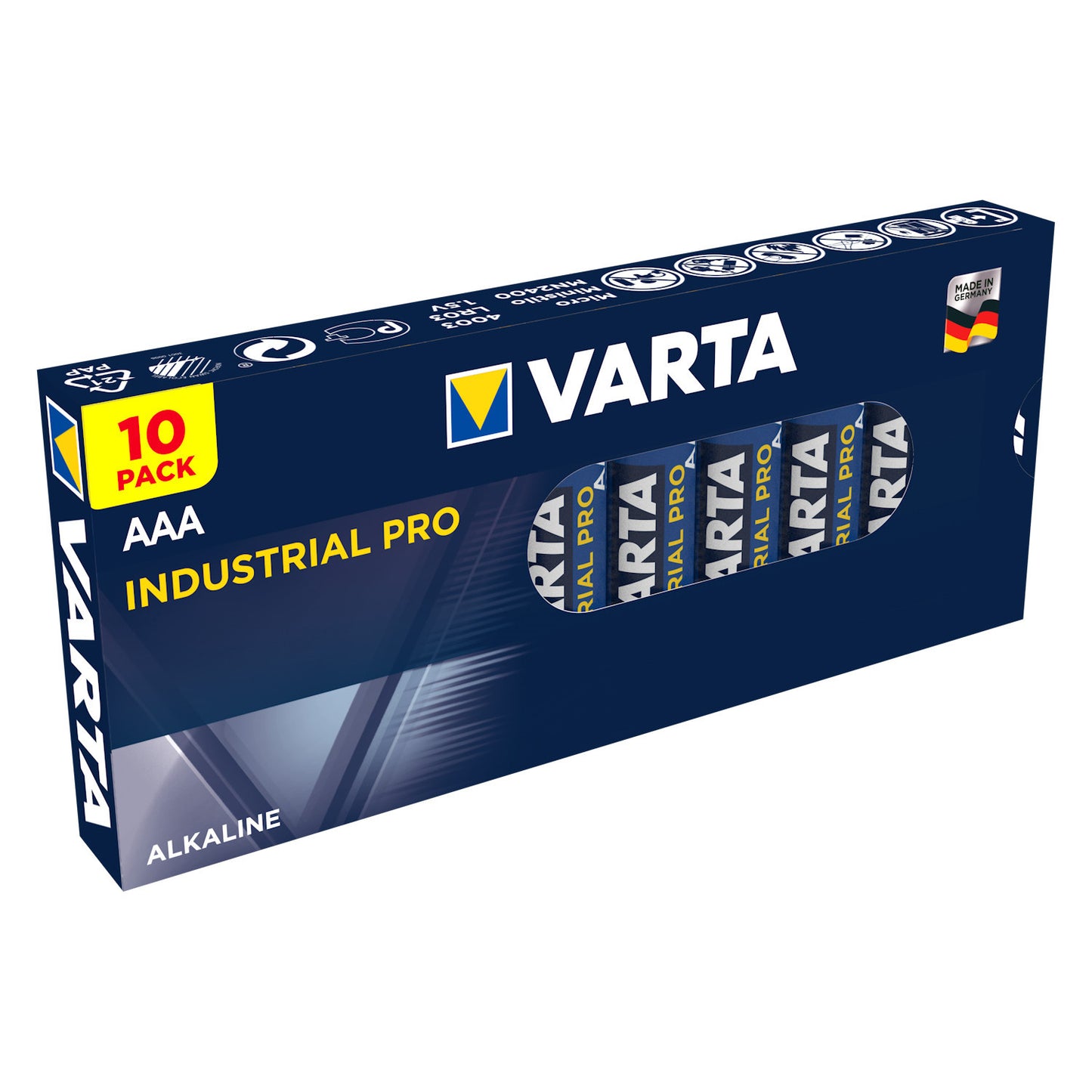 Varta Alkaline – 10 R-03 LR03 AAA Alkaline Batteries by Varta Industrial