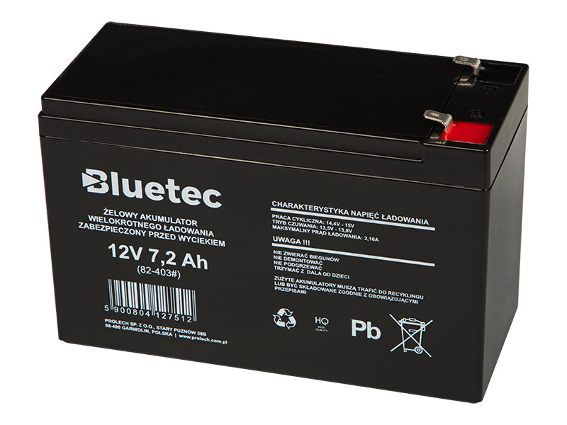 Blow Gel batteries – 82-403# 12V 7.2Ah Bluetec gel battery 150x100x65_6.5"