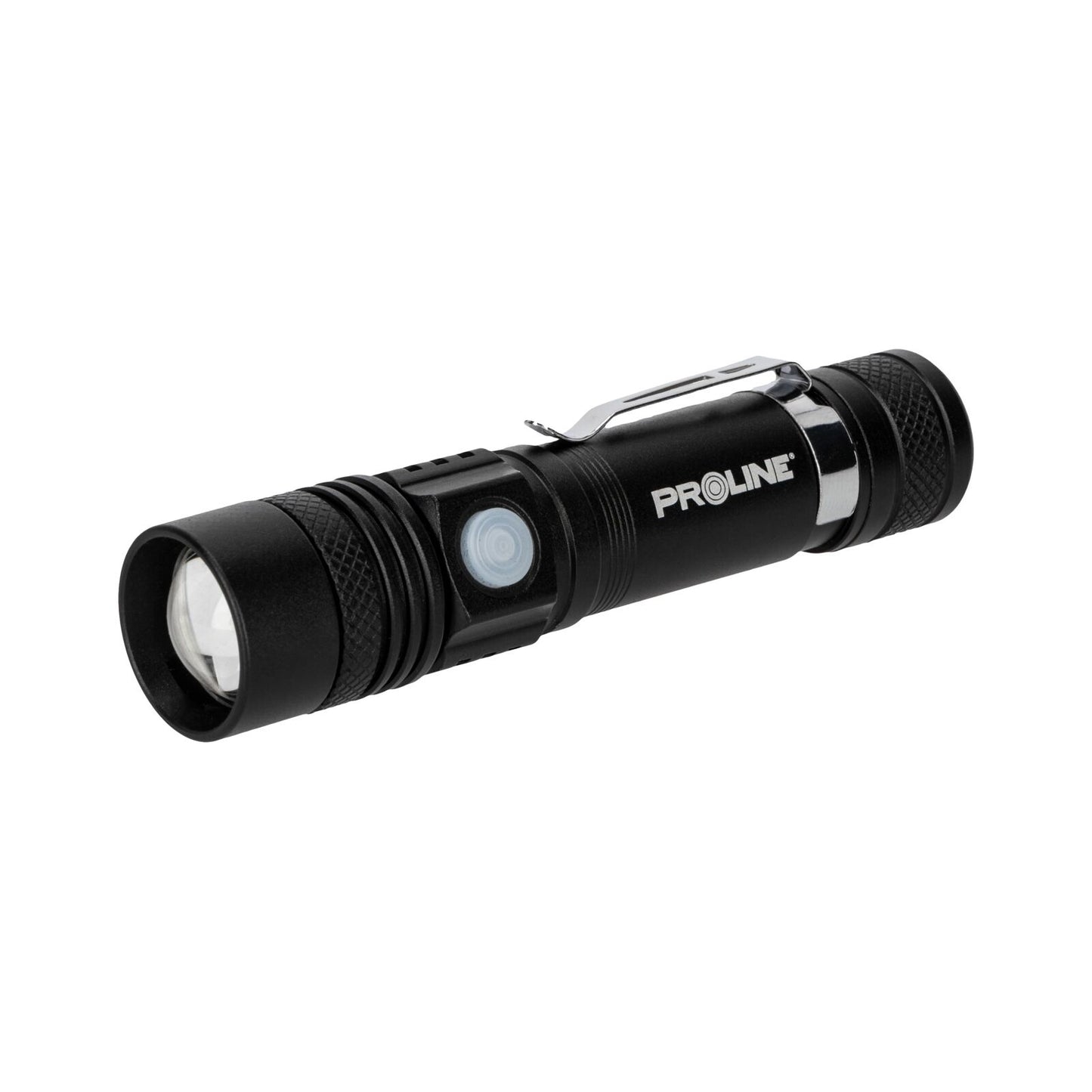 Proline Aluminum flashlight. usb-c, 260 lm, zoom, 3 lighting modes, proline