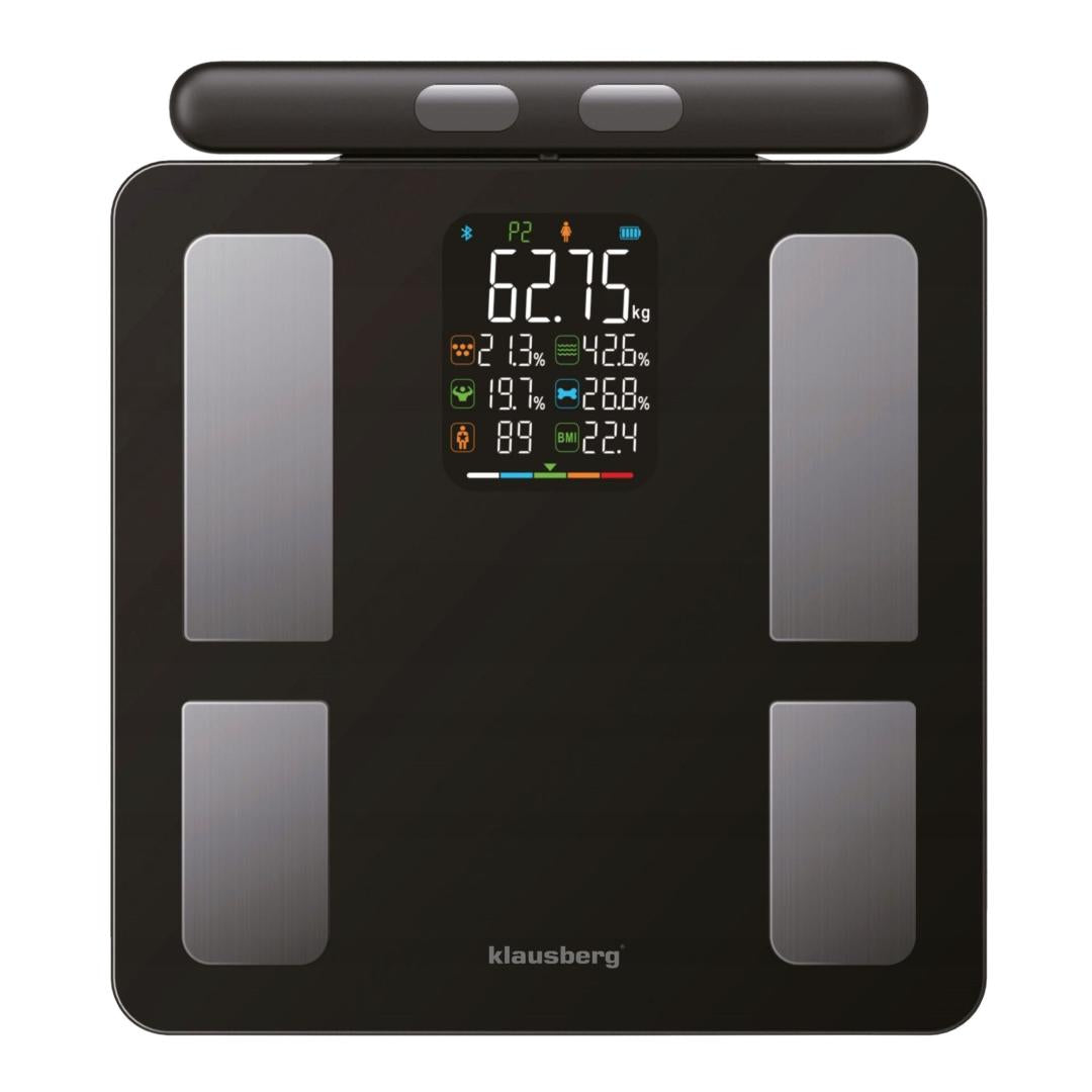 Klausberg Bathroom scale with handle, electronic, precise body composition analysis, black, Klausberg, KB-7856 – image 3