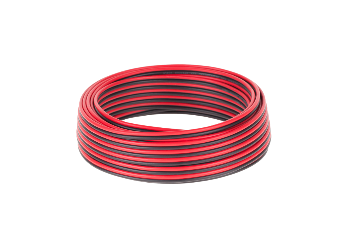 Cabletech CCA 0.75 mm Speaker Cable, Black and Red, 10 M